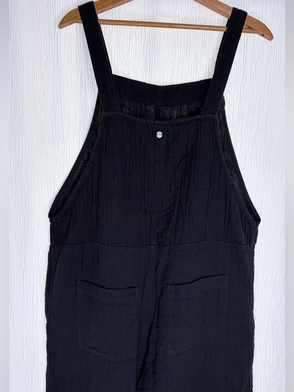 Roxy Organic Cotton Jumpsuit, Beachside Dreaming, Phantom, size Medium - Picture 8 of 15
